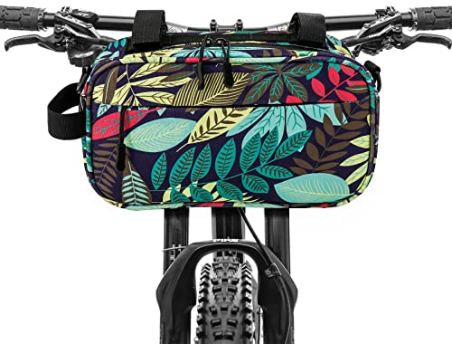 YEEGO DIRECT Handlebar Bag for Bicycles, Bike Bag Multifunctional Water-resistant Scooter Crossbag Handbag Slant Across Front,Bike Frame Accessories (Green)