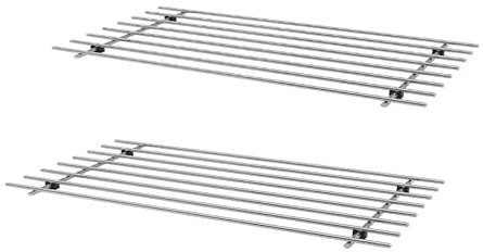 E2B Set of 2 Lamplig Trivet Stainless Steel worktop protector, Heat Rack Kitchen, Large Trivets for Hot Pans, Hot Trays & Plates Stand