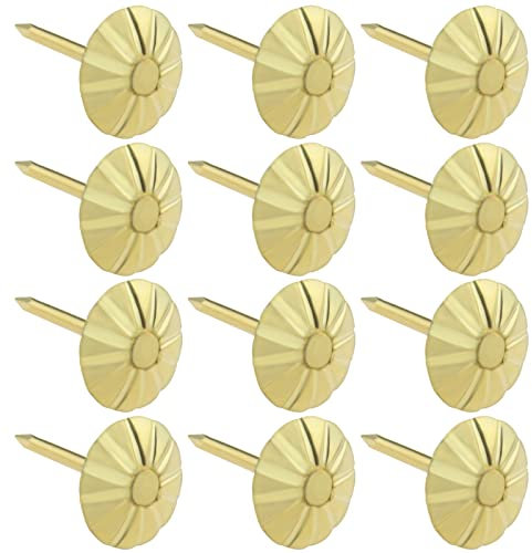 100pcs chiodi decorativi antichi per mobili divano tappezzeria puntine decorazione retrò puntina in metallo 11 x 16 mm oro