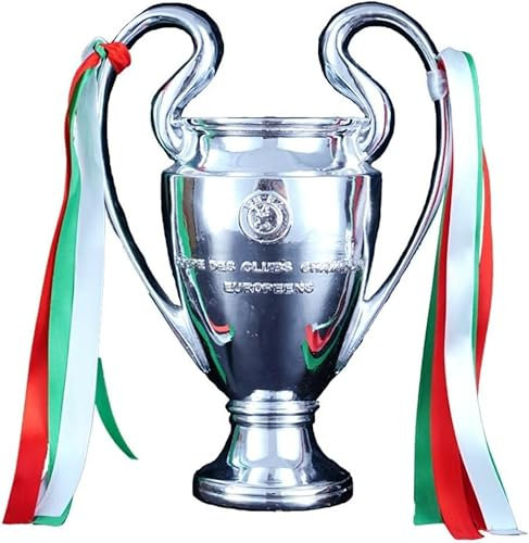 TYGCP Trophée de Football, Trophée de la Ligue des Champions, Coupe d'europe des Champions, RéSine Fans Ornements DéCorations de Bureau Objets Collection Souvenirs Cadeau, 16-42cm (42cm)