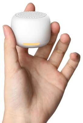 Babelio White Noise Sound Machine, Night Light, Mini and Portable, 15 Non-looping Sounds, Timer, Memory Function, for Adults Baby, Travel, White