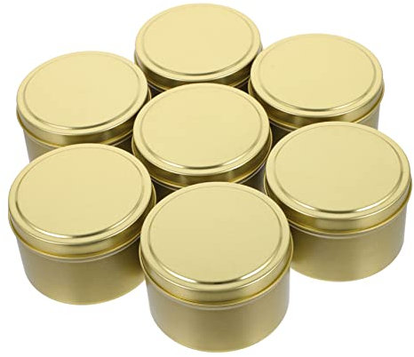 IWOWHERO 9pezzi Contenitori Lattina Per Candele e Artigianato Barattoli Versatili Per Conservazione Di Caramelle Spezie e Oggetti Fai Da Te Design Compatto e Portatile Per Viaggi e Feste