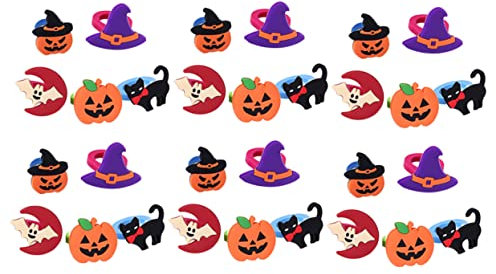 TOYANDONA 30St Halloween-Ringe halloween dekoration -dekoration Children's jewelry costume accessories kürbisförmige Ringe -Goodie-Bag Cartoon- Kinder
