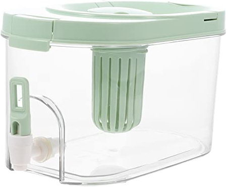 SOLUSTRE Jarra de Agua Fría de Gran Capacidad con Grifo para Refrigerador Contenedor de Bebidas y para Hogar Color Verde