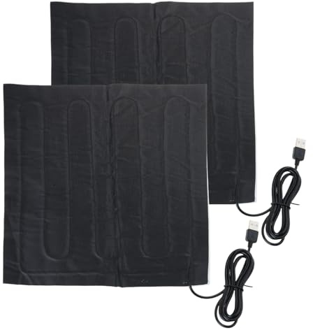 Dasbsug Couverture chauffante portable USB 5 V Solution de réchauffement rapide Tapis chauffant Texture feutre pour camping et bureau Environnement Couverture chaude pour étudiant