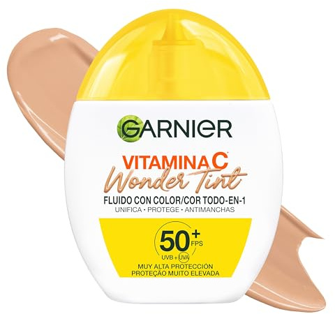 Garnier Vitamina C Wonder Tint Fluido Todo en 1 BB Cream, Tono Medio, 40ml