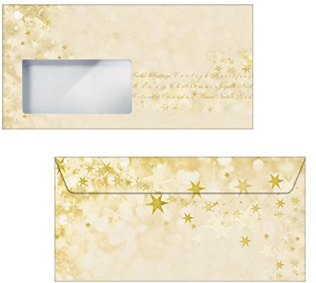 SIGEL DU245 Briefumschläge Weihnachten | DIN lang | 50 Stück | Christmas Glow