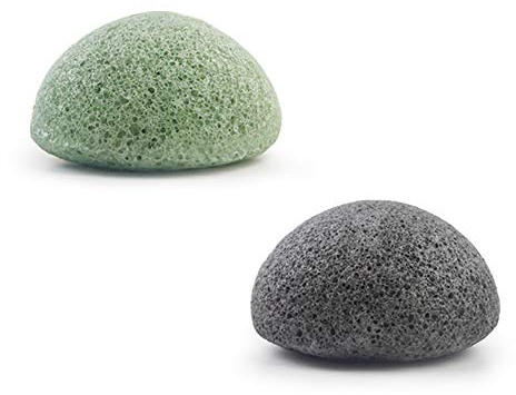 3 piezas exfoliante facial natural lavado de la cara Puff Konjac esponja cara exfoliación esponja de limpieza facial esponja Puff