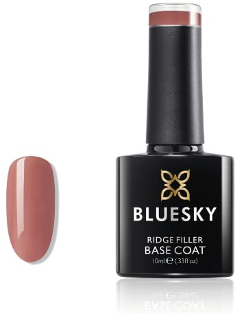 BLUESKY Gel Nail Polish, Ridge Filler Base Coat, MB05, Nude, 10ml, Gel Nagellack Rillenfüllender Glatt Grundlack Nackt (Härtung unter UV-LED-Lampe erforderlich), 10 ml
