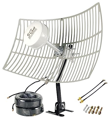 Antena parabólica Celular 4G 5G WiFi mimo direccional ultraremota 698-6000mhz 2x30dbi soporta Todos los routers de Marca para Todos los operadores