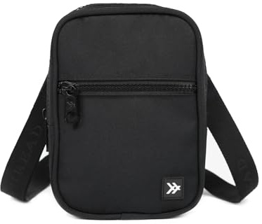Thread Wallets Stylish Crossbody Bag for Men & Women | Bag for Phone & Personal Items, Black, Crossbody Bag