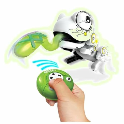 Bizak Berni la Grenouille robotique, Saute et Sort sa Langue magnétique pour Attraper la Nourriture, Sauter, viser et Attraper, Comprend 2 Jeux (62008526)