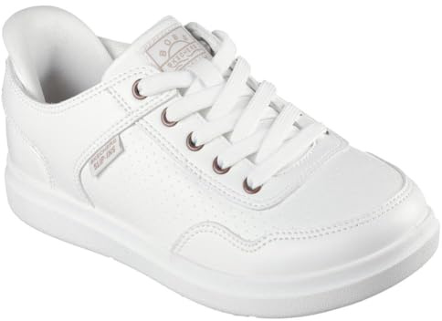 Skechers Mujer Bobs D'Vine So Flattered Slip-In ENTRENADOR, White Tumbled Pu, 39 EU