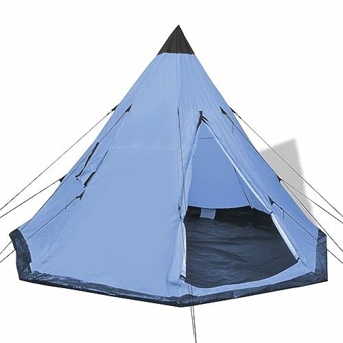 ARKEM 4-Personen-Zelt Blau Wurfzelt 4 Personen Wasserdicht