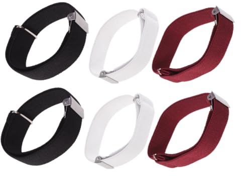 COSMEVIVI 3Paare Unisex Anti-rutsch Ärmelhalter für Hemden Elastische Strumpfbänder und Sleeve Garters für Männer und Frauen für Langarmshirts