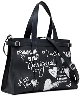 Desigual bolso shopper bolso bandolera Hobart Seshat Shopping Bag Black negro