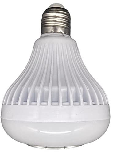 Fdit Music Bulb, Lampadina Intelligente Wireless con Altoparlante, RGB Multi Color Regolable 12W, Lampadina Musicale in Plastica per Bar Ristoranti, Camere da Letto, Bagni
