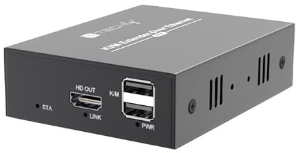 Techly 369755 Ricevitore HDMI KVM Extender Over Ethernet 1080p@60Hz 150m Nero