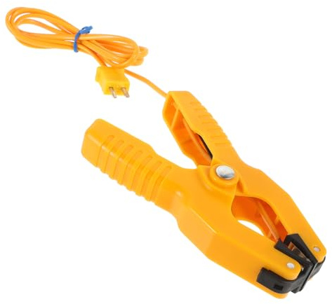 FIXOSHEE K Type Thermocouple Pipe Clamp Temperature Sensor Precise Hvac Measurement Tool for Compatible with K Type Thermometer Stable and Versatile Temperature Probe Jaw Clamp