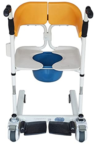 Patient Transfer Chair Lift - Portable Toilet Seat Lift for Seniors and Disabled, Commode Transport and Shower Aid for Home Use