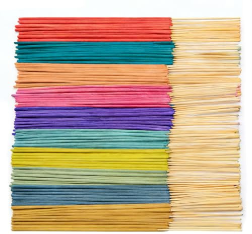 ZHLIMY 240 Stück Natürlich Räucherstäbchen Set, Incense Sticks (10x24) mit Lavendel, Sandelholz, Salbei, Weihrauch, Zitronengras, Jasmin, Minze, Rose, Drachenblut, Ozean (30–45 Min, Brenndauer)