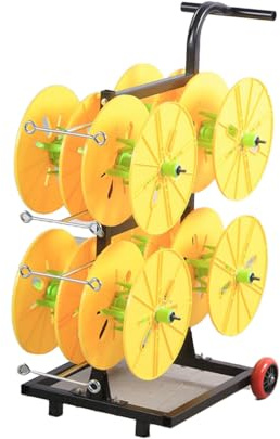 Cable Reel Holder And Dispenser,Heavy-Duty Electrical Cord Reel, Industrial Steel Cable Spool Holder, Wire Reel Dispenser for Extension Cords, Commercial and Retail Storage Solution