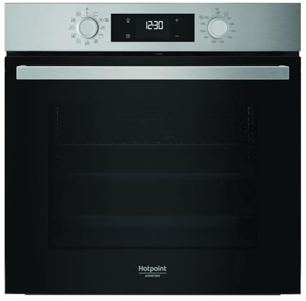 Hotpoint Ariston HAO3 K58H X 71 L Nero, Acciaio inox [Classe di efficienza energetica A+]
