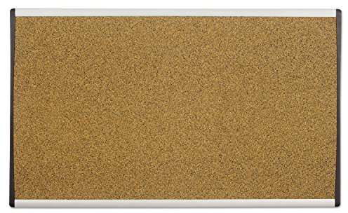 Quartet Bulletin Board, 24 x 14, Corkboard, Cubicle, Arc, Aluminum Frame (ARCB2414)