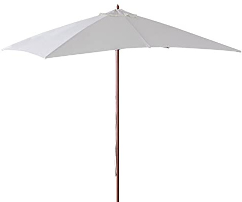 VERDELOOK | Ombrellone in Legno da Giardino con telo rettangolare quadrato o ottagonale