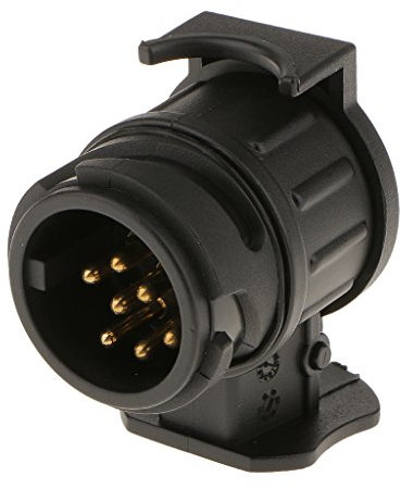 CABLEPELADO Adaptador de Enchufe de Remolque de 13 a 7 Pines,Convertidor de Conector de Remolque de 13 a 7 Pines,Conector de Remolque,Adaptador de Luces de Remolque,13 a 7 Pines,Impermeable