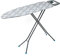 Beldray LA023995IKAT Folding Ironing Board - Compact Vertical Storage, 7 Variable Heights, Lightweight Collapsible Ironing Table For Left/Right Handed Use, Adjustable Iron Rest, 110 x 33cm, Grey Ikat