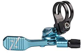 Funn UpDown Kit de Levier à Distance CNC pour Tige de Selle télescopique de VTT, Montage 4 Positions, Compatible avec Les tiges de Selle à routage Externe et Interne (Turquoise)