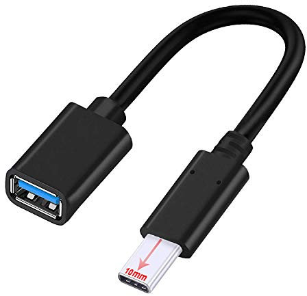 Cavo OTG Type C a USB 3.0 5 Gbps Adattatore (10mm Connettore) per MacBook Pro/Air,iPad Pro,iPhone 15 Serie| Xiaomi Redmi Note 13 12 11S 11T | Galaxy S24 S23 S22 Note 20 Tab S9 S8 & Rugged Smartphones