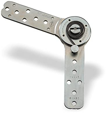 Rastgelenk Möbel-Beschlag IS-250-SS45-12-90 | Polstergelenk für Kopfstütze und Armlehne | mit Rückholfeder | universell einsetzbar | 2 Stück