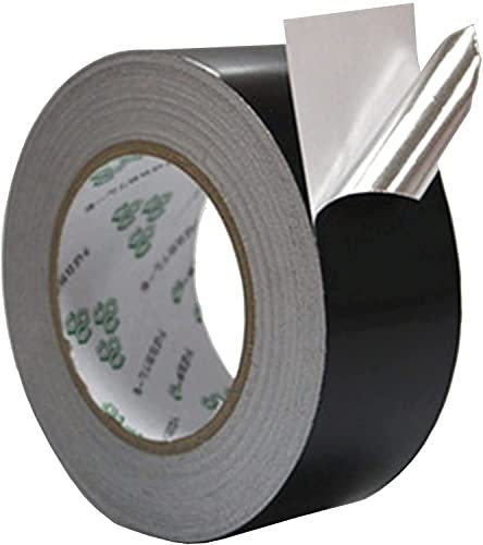 RAN Schwarzes Folienband Aluminiumband, hitzebeständige Isolationsband 0,07 mm Dickes Hochleistungs-Reparatur-Folienband for Kanäle, Isolierungen und mehr (Size : 0.07MM*20cm*20m)