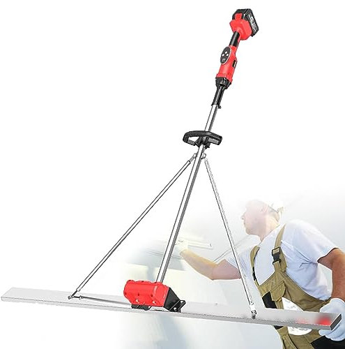 Beton -Estrich -Vibrations -Kit -Beton -Finish -Werkzeug, kabellose Elektrozementoberflächenniveau -Manipulatur, Zement -Finishing -Vibrationsmotor mit 9 -Geschwindigkeits -Einstellung ,2Battery