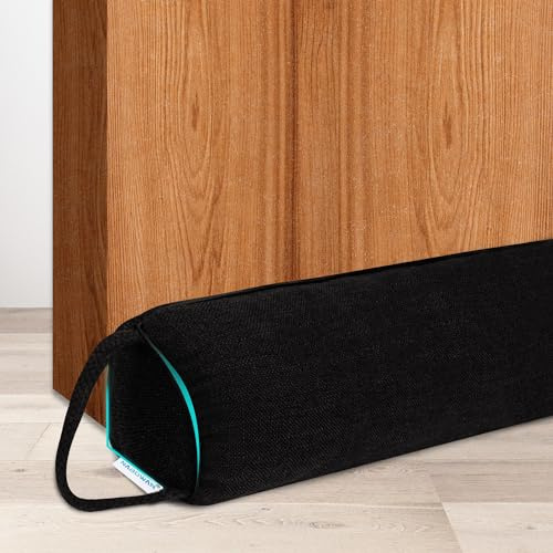 NABOWAN 30 Weighted Under Door Draft Stopper -Triangular Door Draft Blocker with Hook Loops for Easy Install, Save Energy, Home Room Essentials