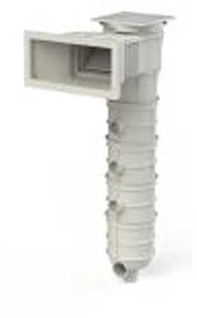 FLUIDRA Skimmers pour piscines de la Marque modèle Skimmer filtrant 17,5 l pisc/horm. avec 2 Cartouches 20 m3 Blanc