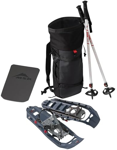 MSR Evo Trail Snowshoe Kit with Trekking Poles and Seat-Cushion Backpack