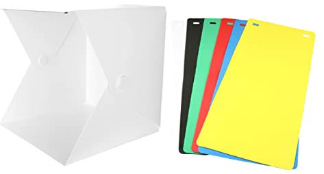 jojofuny 1satz Mini Lichtbox Mit Hintergrundfarben Tragbares Faltbares Fotostudio Für Produktfotografie Für Schmuck Spielzeug Und Kleine Gegenstände