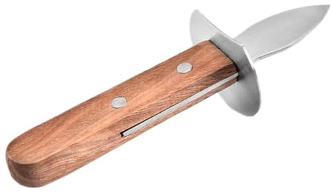 MAGICLULU 1stk Austernmesser Aus Edelstahl Miesmuscheln Muschelmesser Austernschneider Muschelschälmesser Schalentiere Schalentieröffner Geschält Muschelschneider Holz
