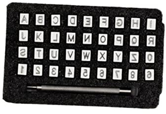 STOBOK 1 Satz 36 Stück Druckwerkzeuge Für Lederhandwerk Brief Handwerk Stempel Leder Loch Briefnummer Kunststempelwerkzeug Gastgeschenke Für Hunde Schimmel Anzahl