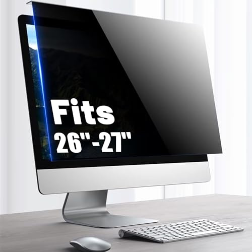 computer Screen Protector（W/H:612.6mmx356mm） Blue Light Blocking Screen Protector Panel for 27 inch Diagonal LED PC Monitor Anti-UV Eye Protection Filter Film - Widescreen Monitor Frame Hanging Type