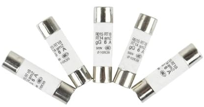 AIRUIXI Keramik-Sicherung 20 Stücke 10 * 38 Flinke Keramiksicherung 10x38mm Sicherung 380 V 500 V 0.5A 1A 2A 3A 4A 5A 6A 8A 10A 16A 20A 25A 32A 40A RO15 RT18 RT14(5A)