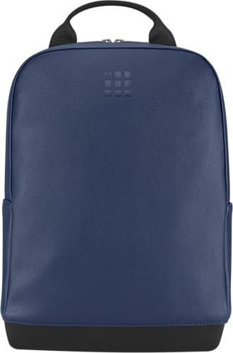 Moleskine Small Backpack, Classic Collection, Backpack Compatible With Laptop, Notebook And iPad Up To 11, 25 x 36 x 7 cm, Colour Sapphire Blue | Compact backpack with padded 14 laptop compartment, organized storage, and adjustable shoulder straps.