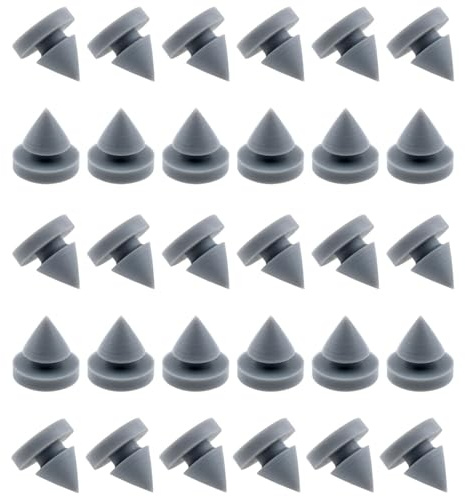 Xhziy- 1/2 inch Diameter Rubber Door Muffler Metal Door silencing Rubber Door Bumpers for Metal and Wood Doors -30pcs