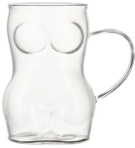 Brocche di birra per gli uomini: bicchiere di birra a forma di corpo per le donne | tazze uniche per bere da pub, tazze multiuso per bevande, boccale di birra incisa perfetta per birra, alcol