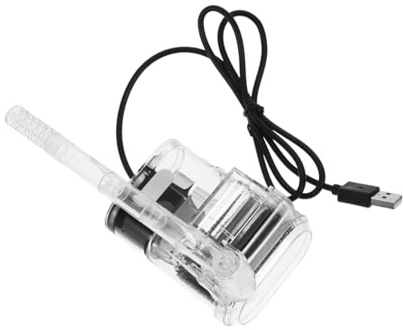 COLLBATH Box USB Wasserfall Aquarium Wandmontage USB Filting Equipment Aquarium Pumpe Mit Filtern Für Aquarium Transparent Abs