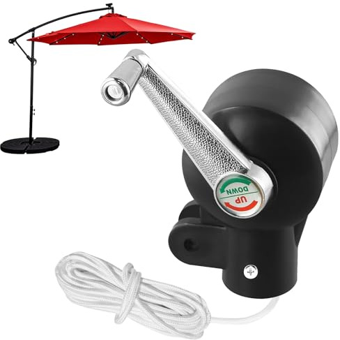 PORFOYO Accessoires De Parasol De Terrasse, Accessoire De Parasol Déporté, 42 Mm Remplacement De La Manivelle du Parapluie, Manivelle pour Parasols pour Parapluie, Parapluie