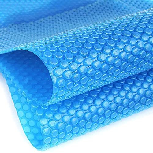 WLCGYD Solar Pool Cover Rectangle, Summer Bubble Tarpaulin Thermal Blanket for Above Ground Frame Pools, Blue Heat Insulation Film Swimming Pools Protector(200x550cm(6.6ftx18ft))